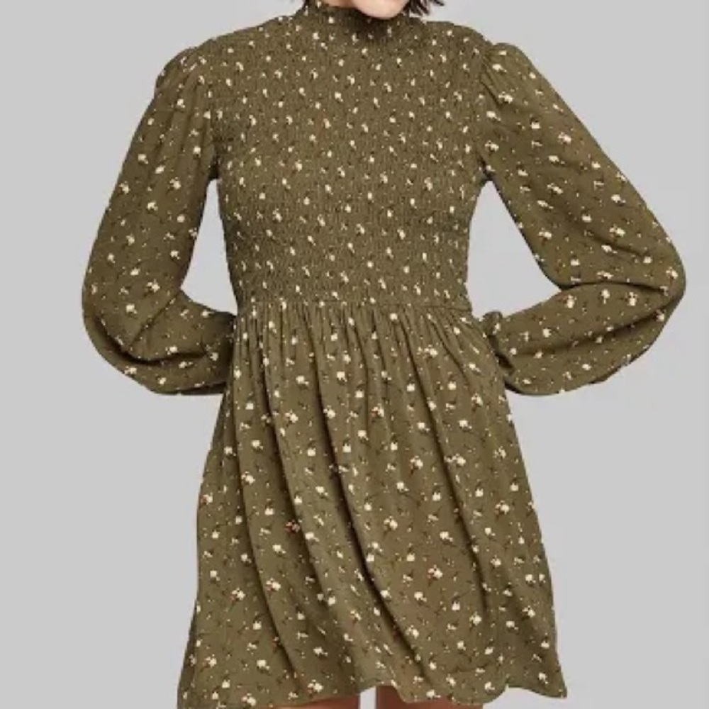 Wild Fable floral smocked dress